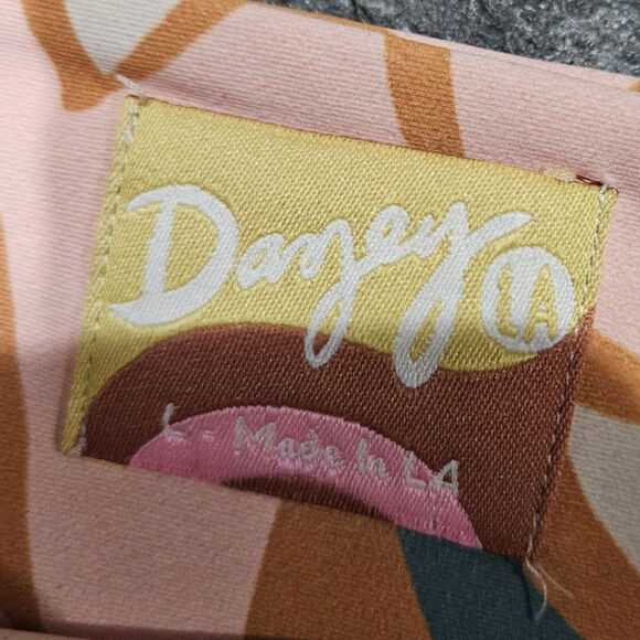 Dazey La Anthropology Abstract Femme Crop Top Art Inspired Size Large - Picture 3 of 7